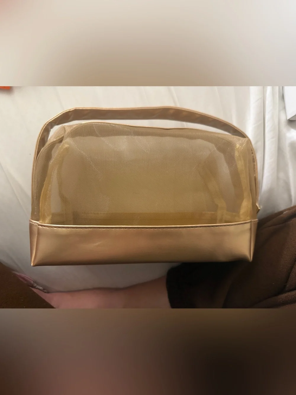 ❤️ 3/$25 Ulta Beauty Gold Mesh Cosmetics Bag